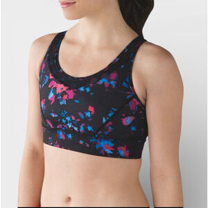 LULULEMON Sports Bra Women Size 6 XS Black Dandy Digie Strap It Like Its Hot Gym